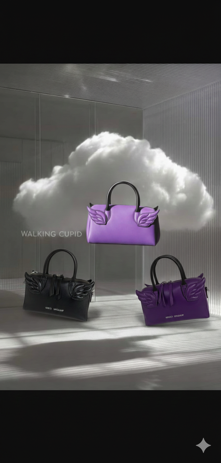 Le Angel Clutch in Purple